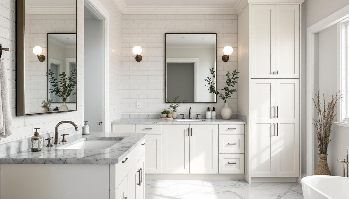 Frameless Shaker bathroom in Alabaster