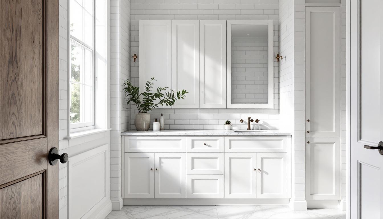 Inset Dropbead bathroom in Pure White