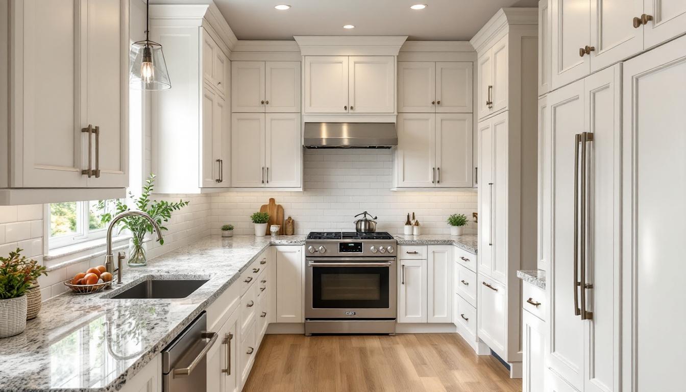 Frameless Dropbead kitchen in Alabaster