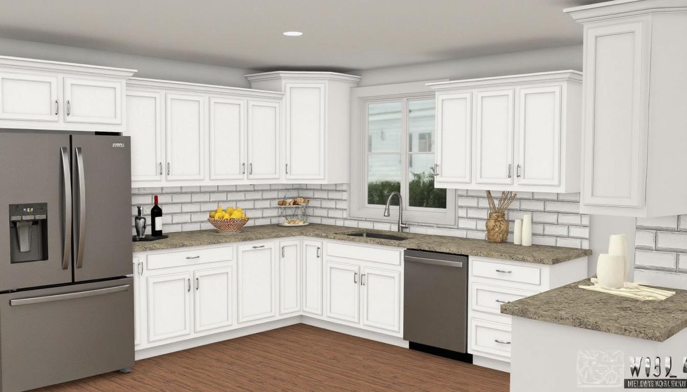 Frameless Shaker kitchen in Pure White