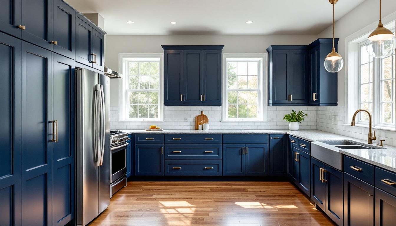 Inset Dropbead kitchen in Naval